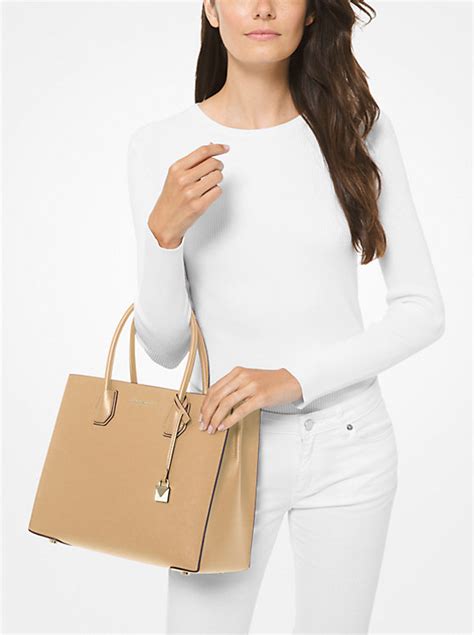 MICHAEL Michael Kors Mercer Large Saffiano Leather Tote Bag .